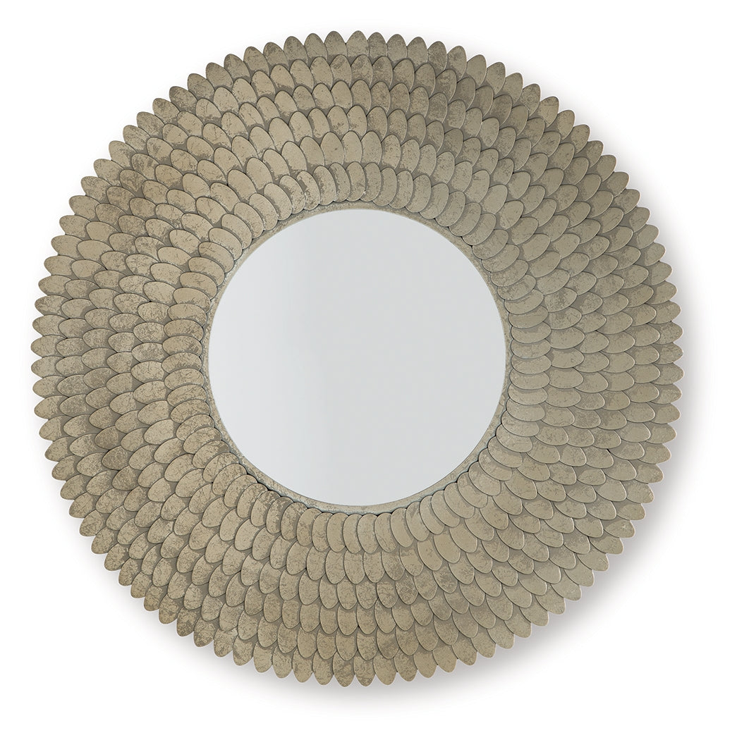 Wrightmund Champagne Finish Accent Mirror - A8010422