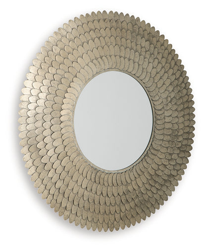 Wrightmund Champagne Finish Accent Mirror - A8010422