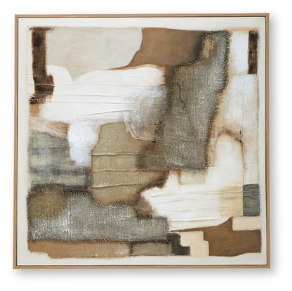 Wylander Tan/Brown/Gray Wall Art - A8000497