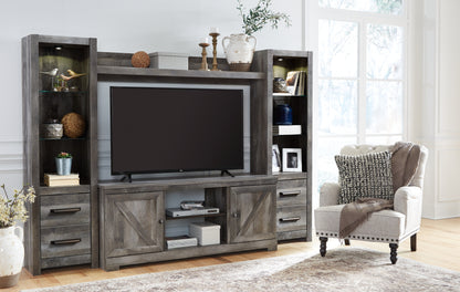 Wynnlow Gray 4-Piece Entertainment Center - W440W2