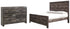 Wynnlow King Crossbuck Panel Bed with Dresser in Gray - PKG000722