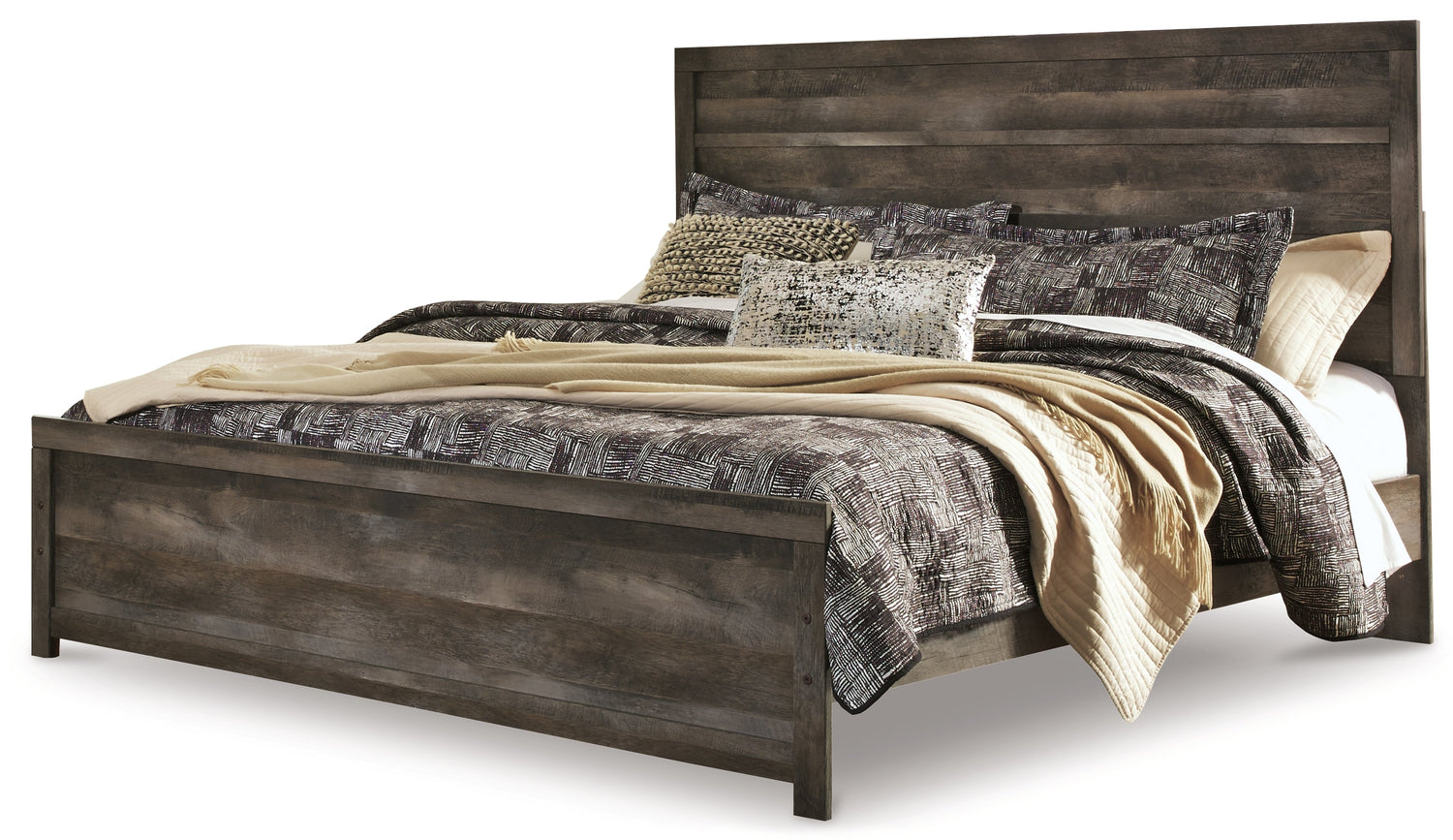 Wynnlow King Panel Bed with Dresser in Gray - PKG005123