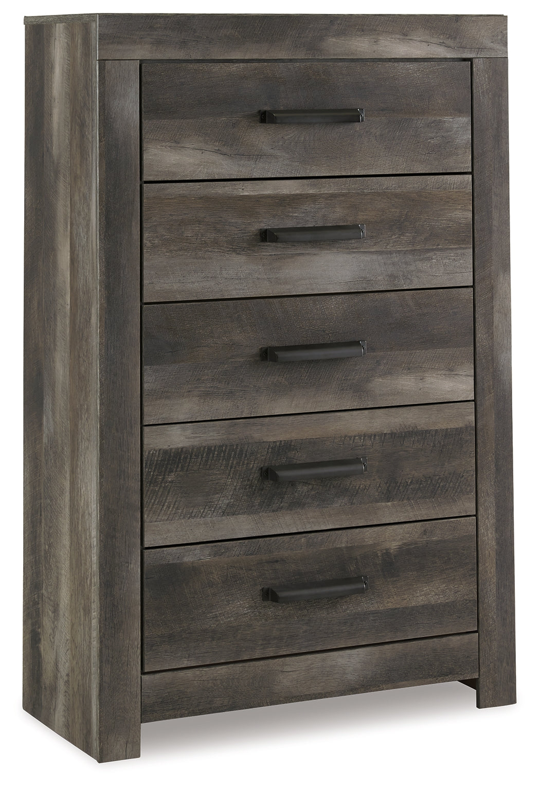 Wynnlow King Poster Bed with Mirrored Dresser and 2 Nightstands in Gray from Ashley - Luna Furniture