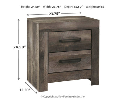 Wynnlow King Poster Bed with Mirrored Dresser and 2 Nightstands in Gray - PKG005682