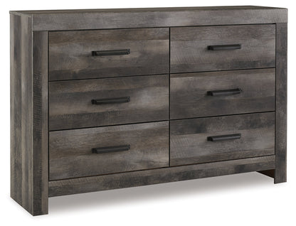 Wynnlow Queen Crossbuck Panel Bed with Dresser in Gray - PKG000721