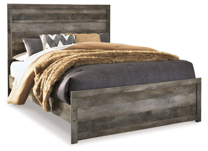 Wynnlow Queen Panel Bed with 2 Nightstands in Gray - PKG000718