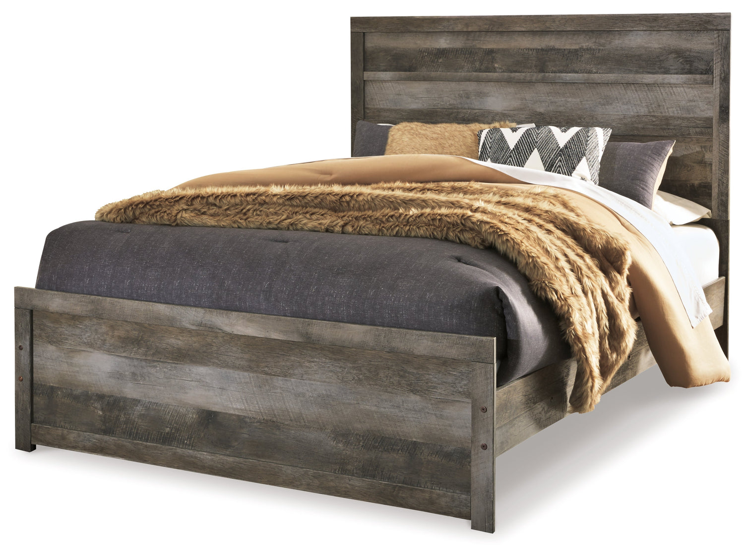 Wynnlow Queen Panel Bed with Dresser in Gray - PKG005115