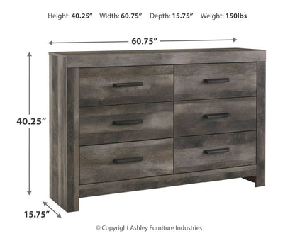 Wynnlow Queen Panel Bed with Dresser in Gray - PKG005115