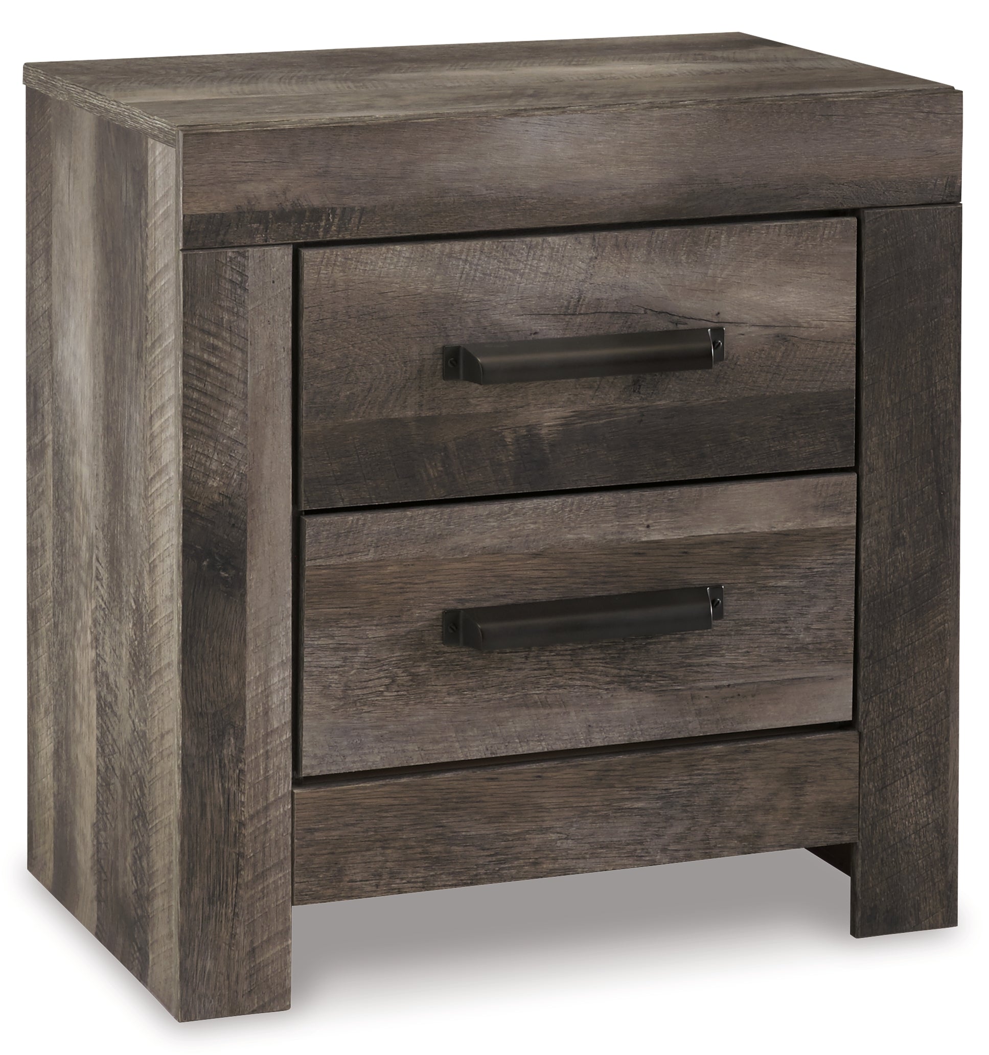 Wynnlow Queen Panel Bed with Mirrored Dresser, Chest and 2 Nightstands in Gray from Ashley - Luna Furniture