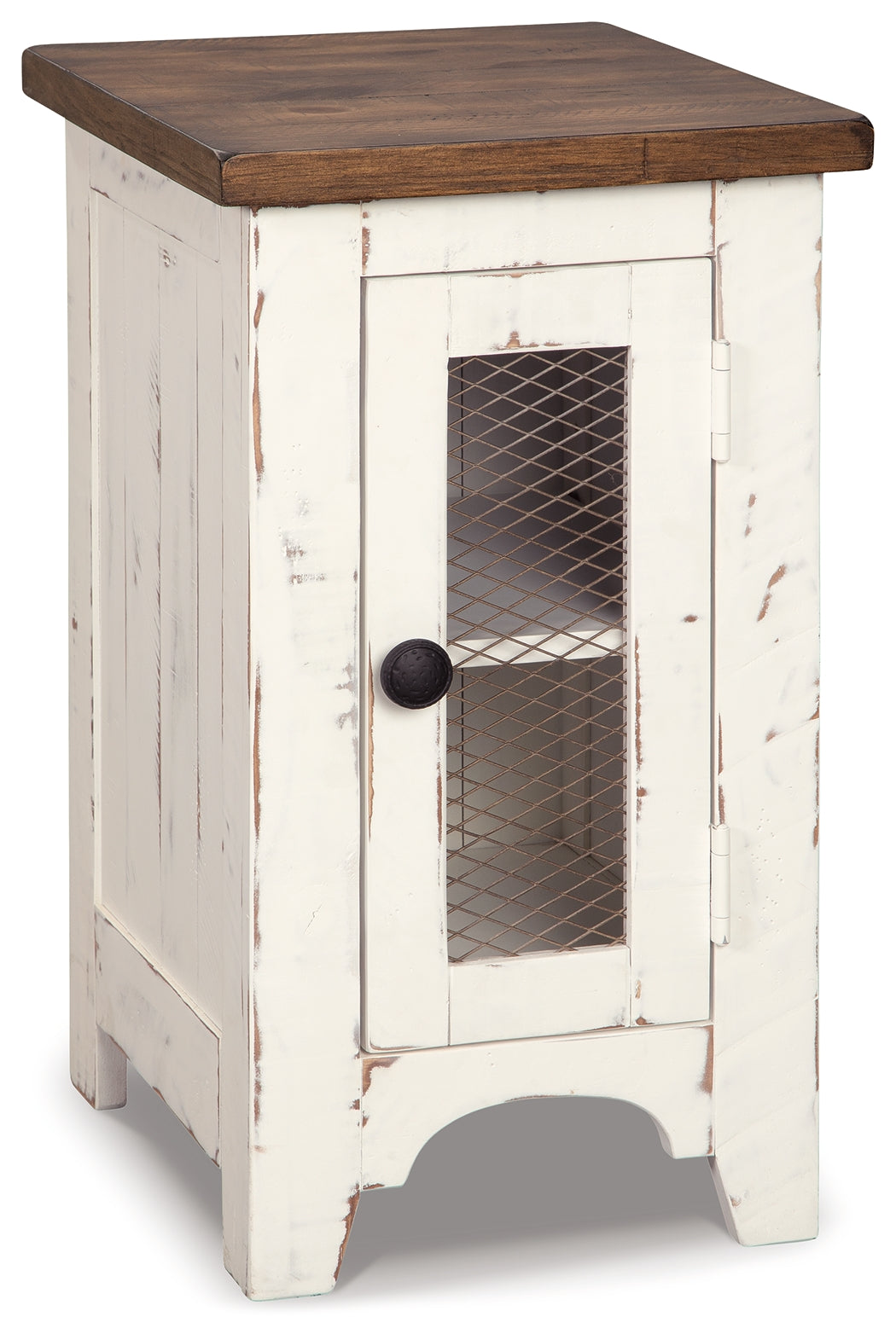 Wystfield 2 End Tables in White/Brown - PKG008453