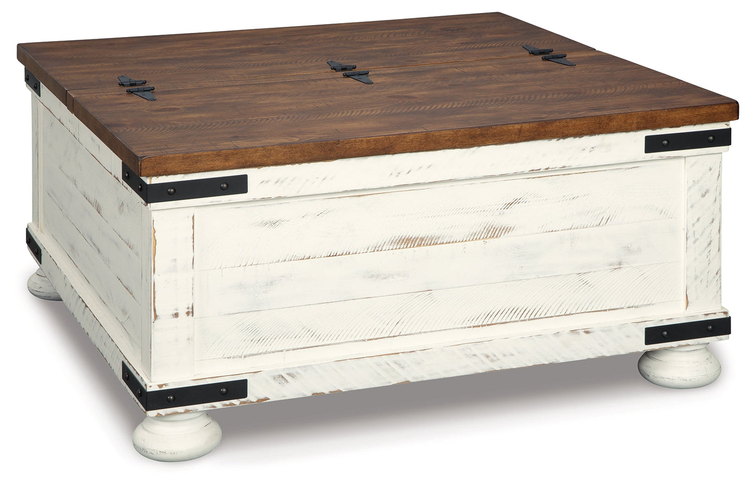 Wystfield Coffee Table with 1 End Table in White/Brown - PKG008785