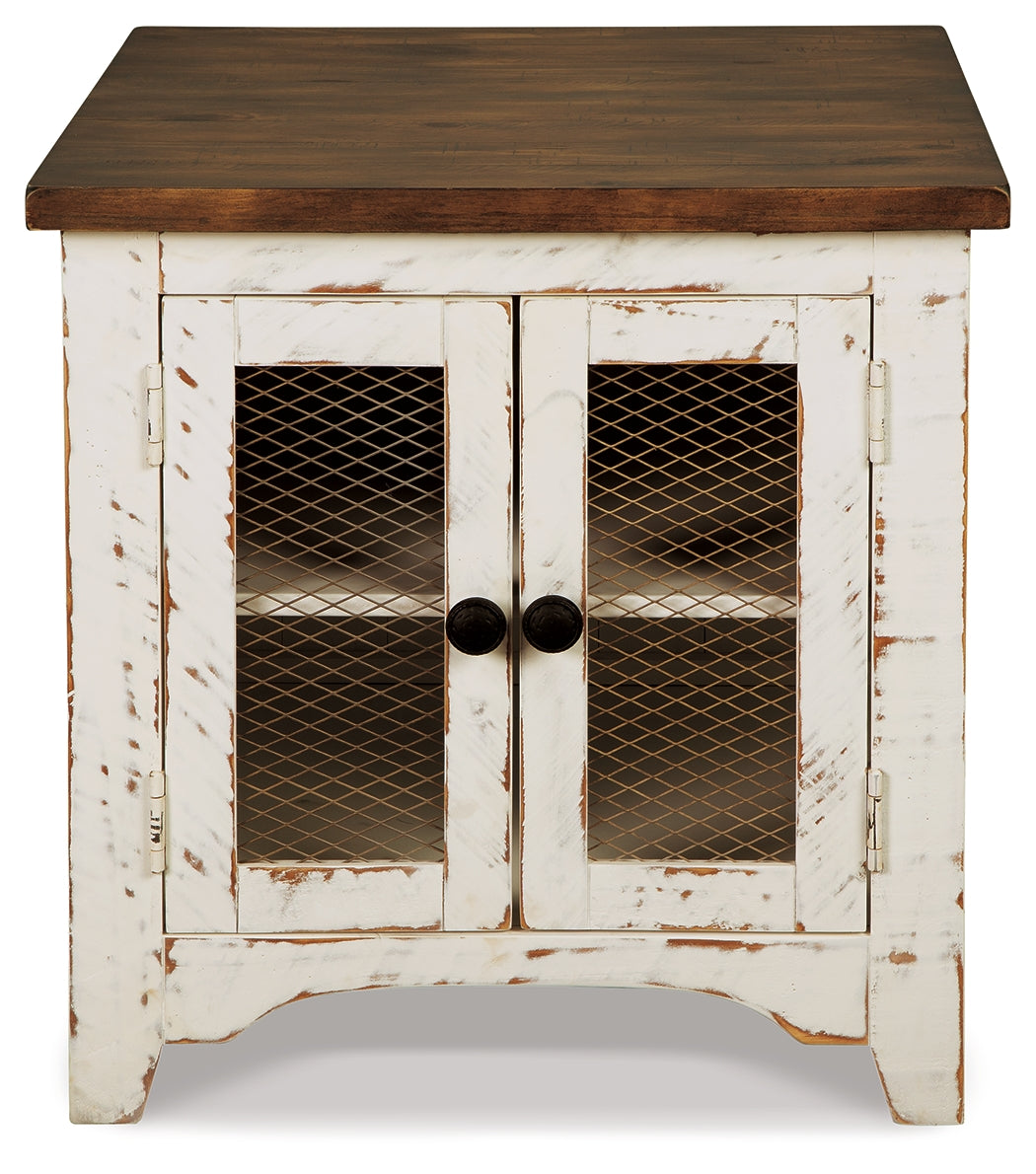 Wystfield White/Brown Coffee Table and 2 End Tables - T459T3