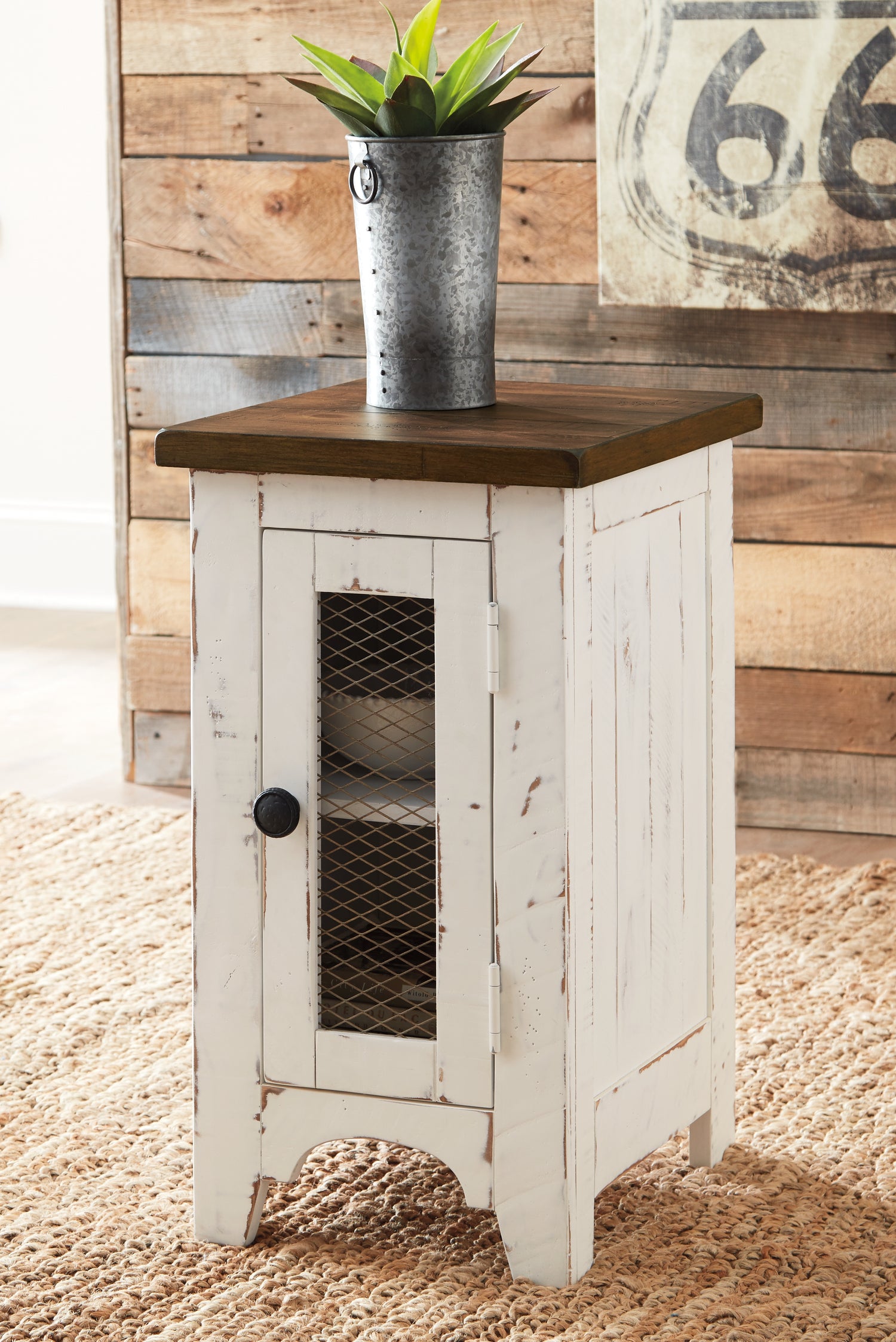 Wystfield White/Brown Coffee Table and 2 End Tables - T459T3