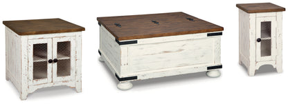 Wystfield White/Brown Coffee Table and 2 End Tables - T459T3