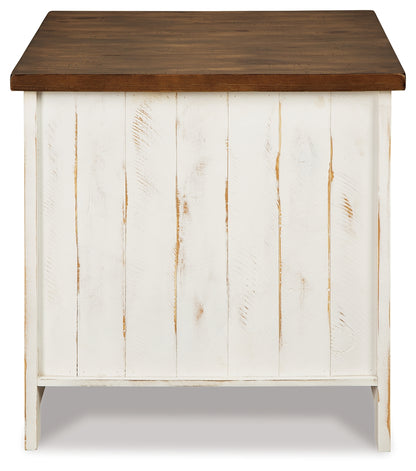Wystfield White/Brown Coffee Table and 2 End Tables - T459T3