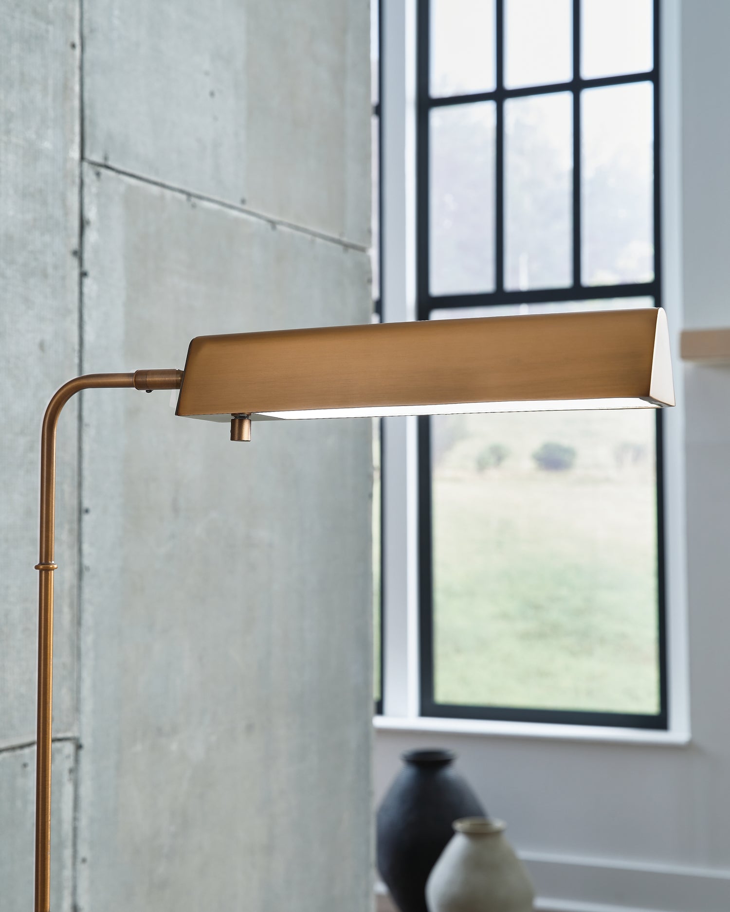Yafe Bronze Finish Floor Lamp - L734411