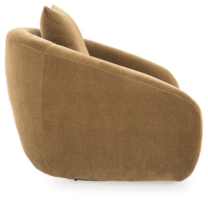 Yahya Camel Swivel Accent Chair - A3000781