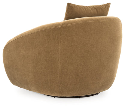 Yahya Camel Swivel Accent Chair - A3000781