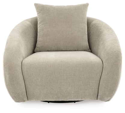Yahya Pebble Swivel Accent Chair - A3000782