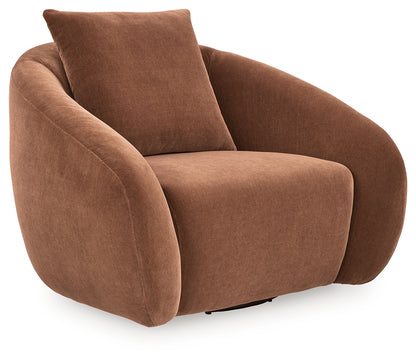 Yahya Sienna Swivel Accent Chair - A3000780