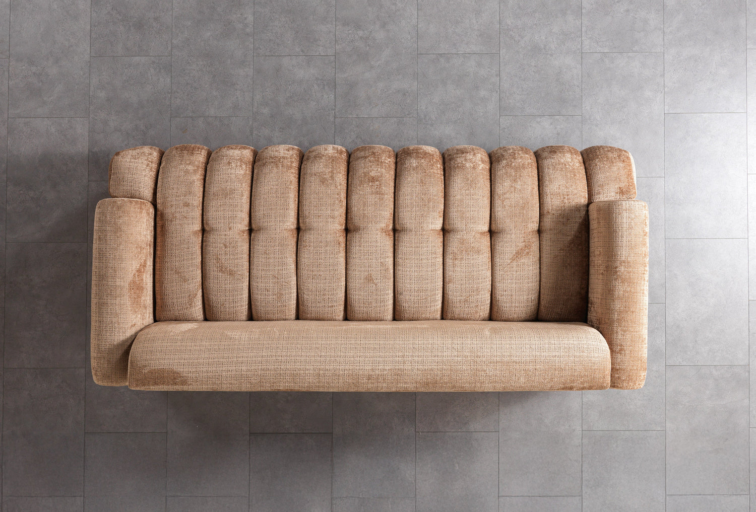Yulia Coffee Boucle Sofa &amp; Loveseat [ETA: 11/5] - YULIACOFB-SL