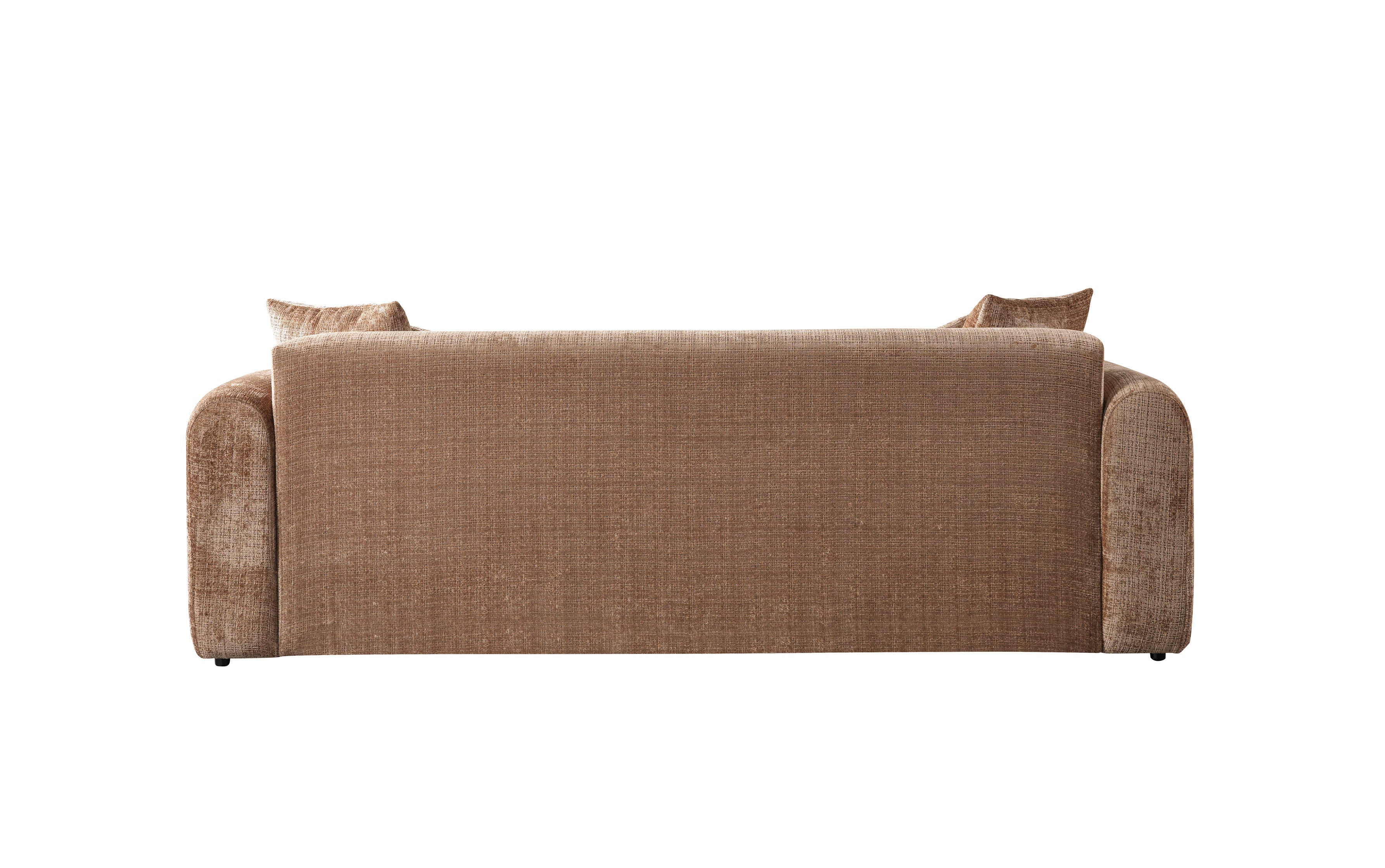 Yulia Coffee Boucle Sofa &amp; Loveseat [ETA: 11/5] - YULIACOFB-SL