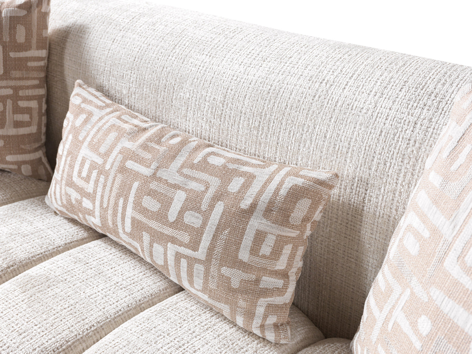 Yulia Ivory Boucle Sofa &amp; Loveseat [ETA: 11/5] - YULIAIVB-SL