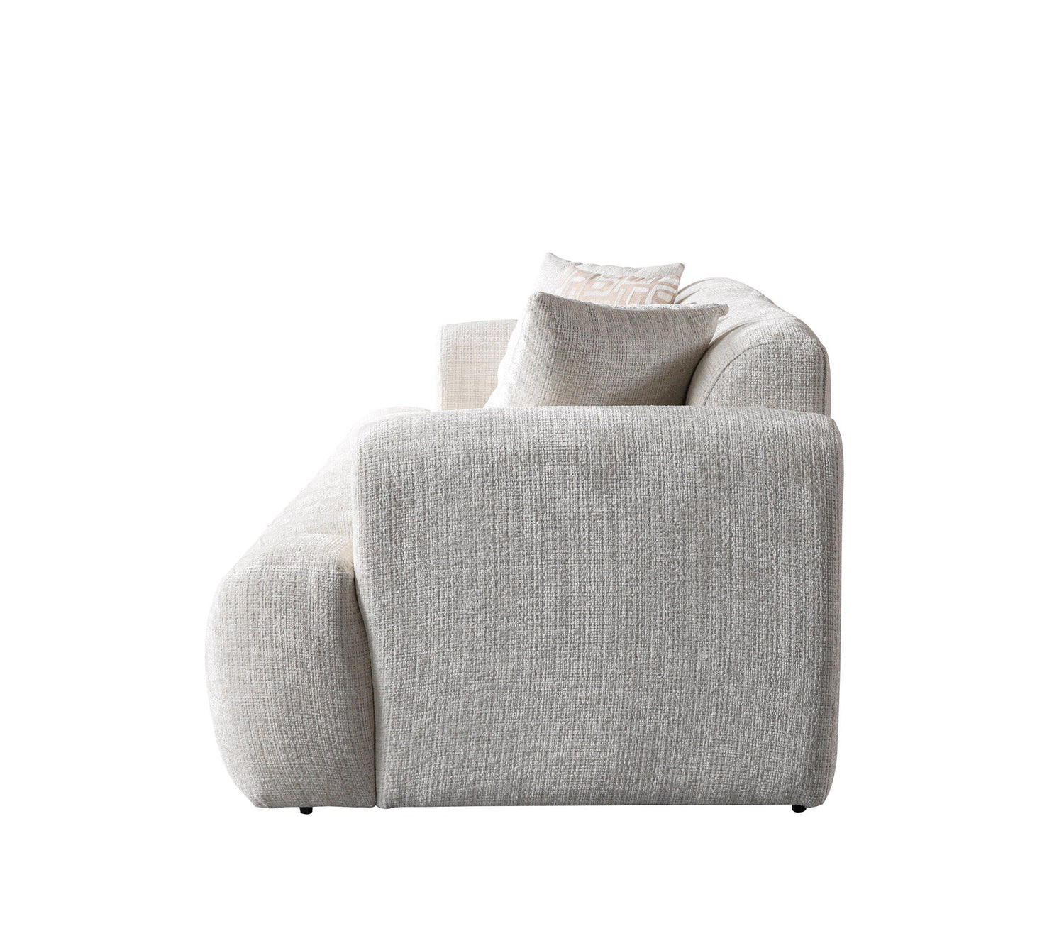 Yulia Ivory Boucle Sofa &amp; Loveseat [ETA: 11/5] - YULIAIVB-SL