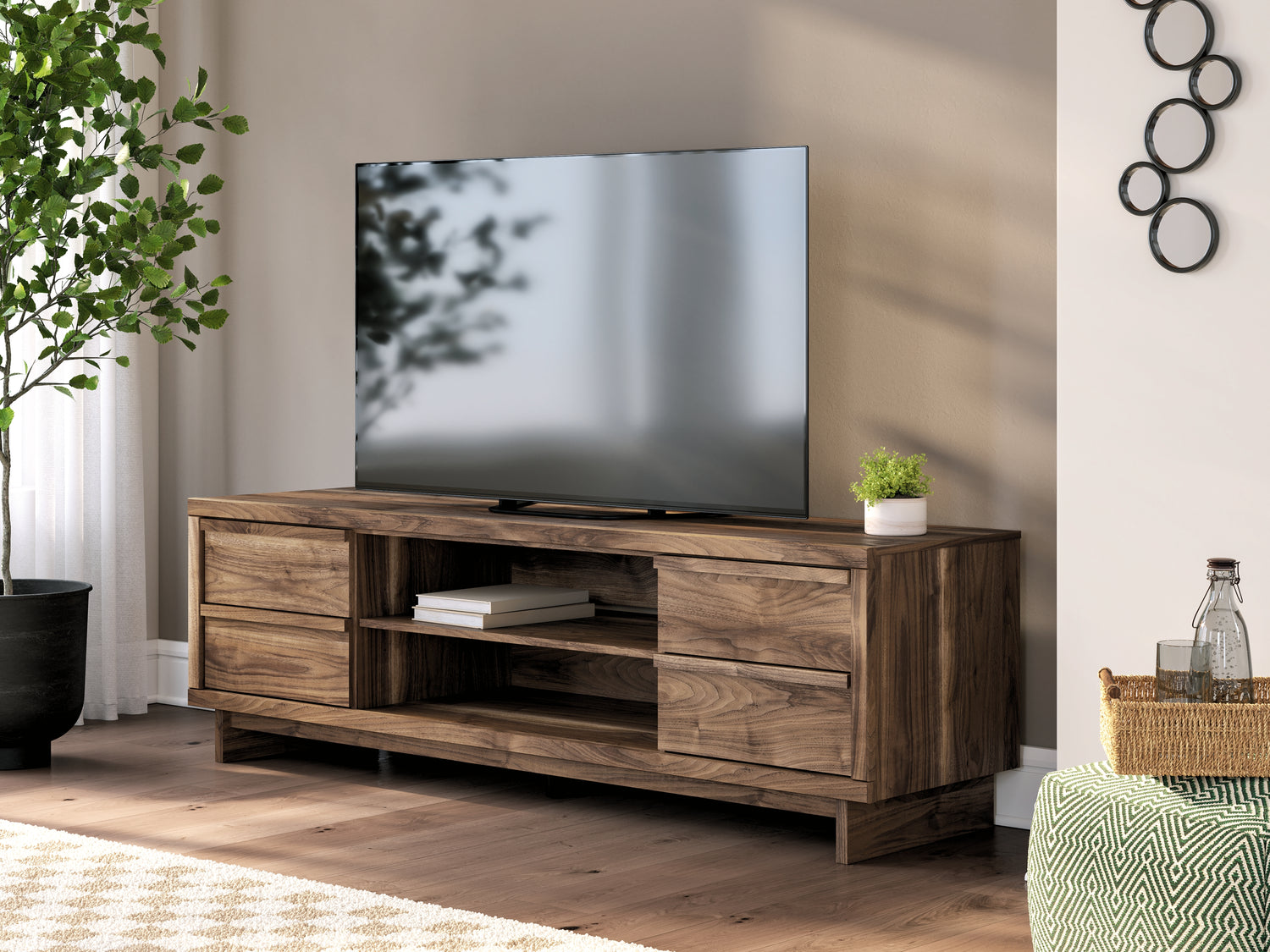 Zadilyn Brown 72" TV Stand - W3367-68