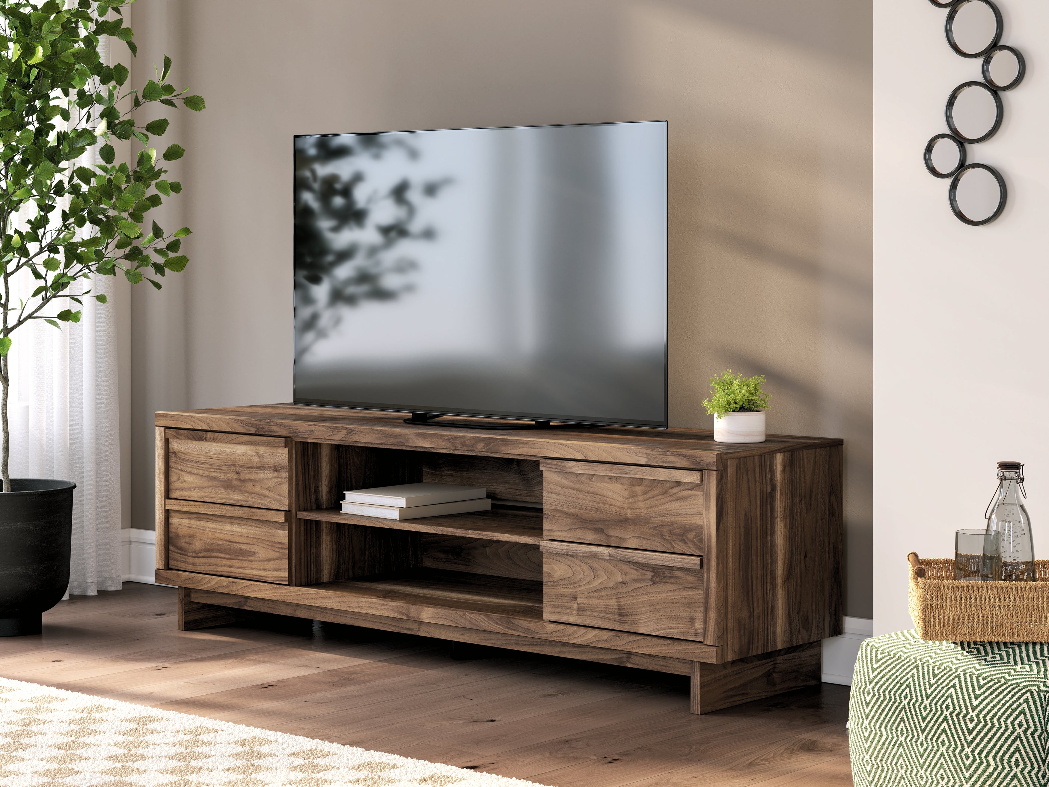 Zadilyn Brown 72" TV Stand - W3367-68
