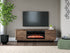 Zadilyn Brown 72" TV Stand with Electric Fireplace - W3367W1