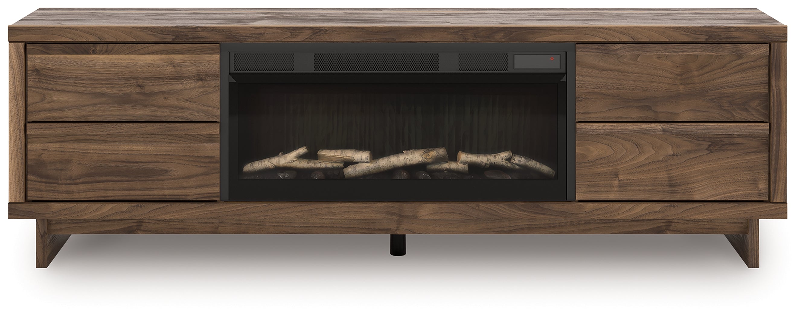 Zadilyn Brown 72" TV Stand with Electric Fireplace - W3367W1