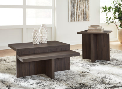 Zendex Brown Table (Set of 2) - T304-12