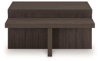 Zendex Brown Table (Set of 2) - T304-12