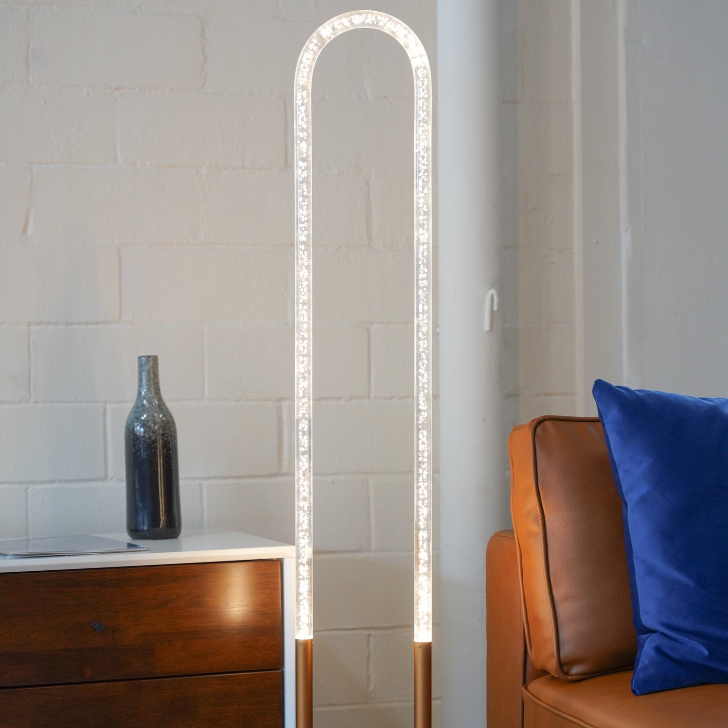 Zeon LED Floor Lamp Coarse Gold and Clear - FLL04104301