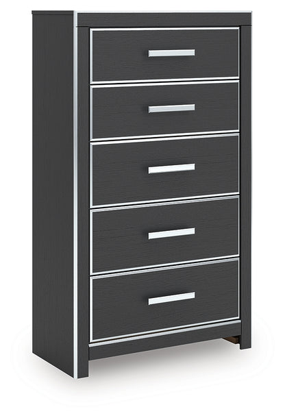 Zuraleus Black Chest of Drawers - PCB3380-46