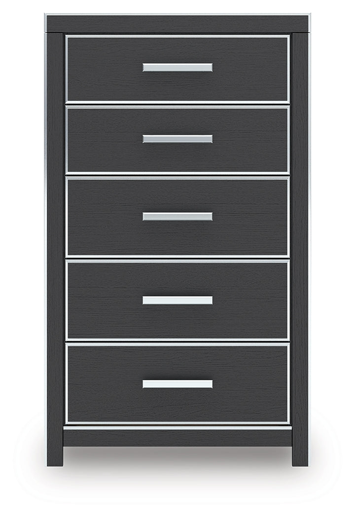 Zuraleus Black Chest of Drawers - PCB3380-46