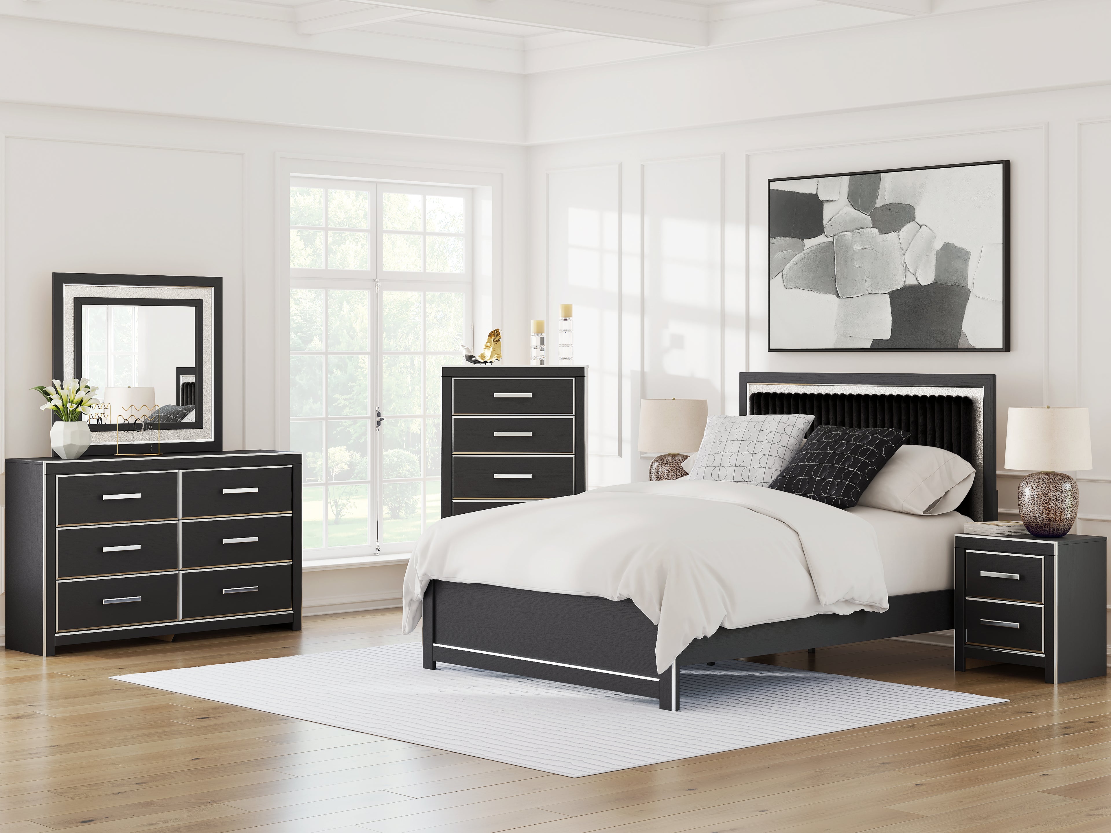 Zuraleus Black Chest of Drawers - PCB3380-46