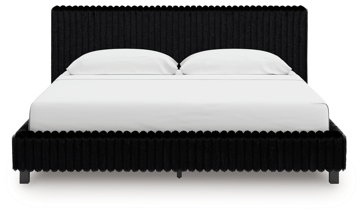 Zuraleus Black King Upholstered Bed - PCB3380B13