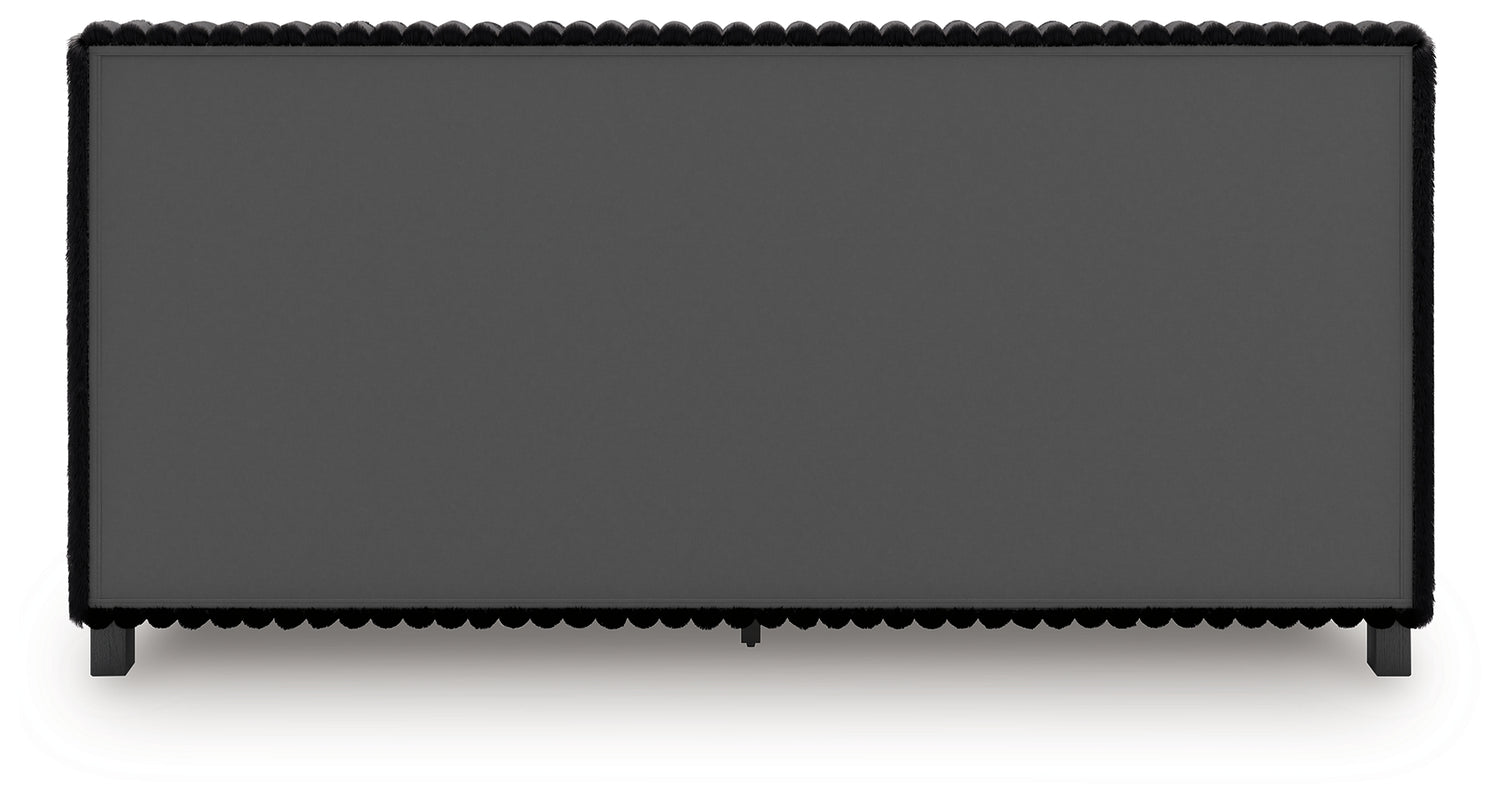 Zuraleus Black King Upholstered Bed - PCB3380B13