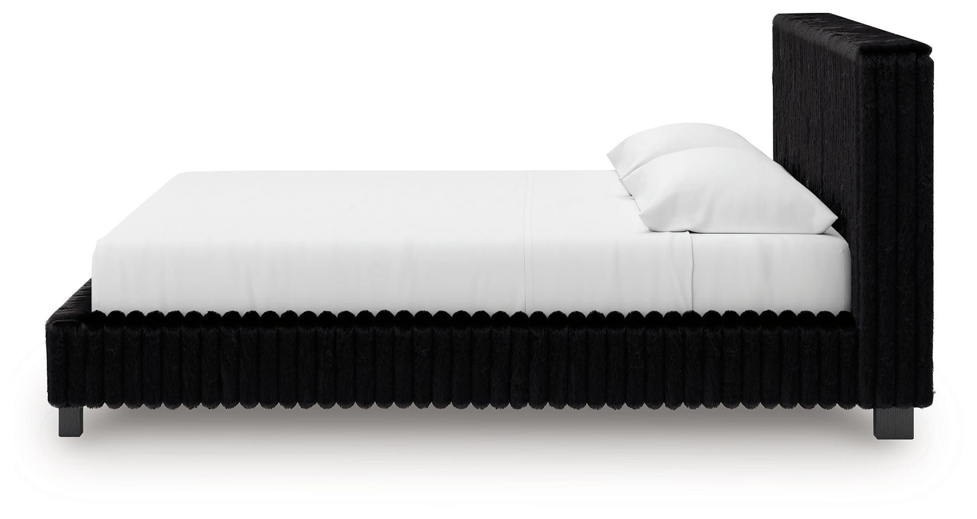 Zuraleus Black King Upholstered Bed - PCB3380B13