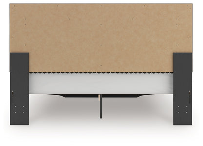 Zuraleus Black King Upholstered Panel Storage Bed - PCB3380B11