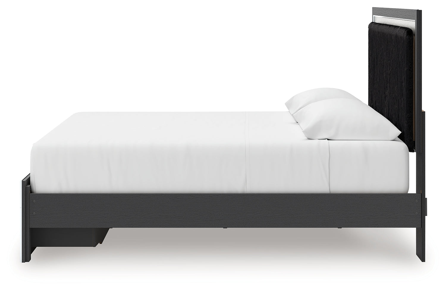 Zuraleus Black King Upholstered Panel Storage Bed - PCB3380B11