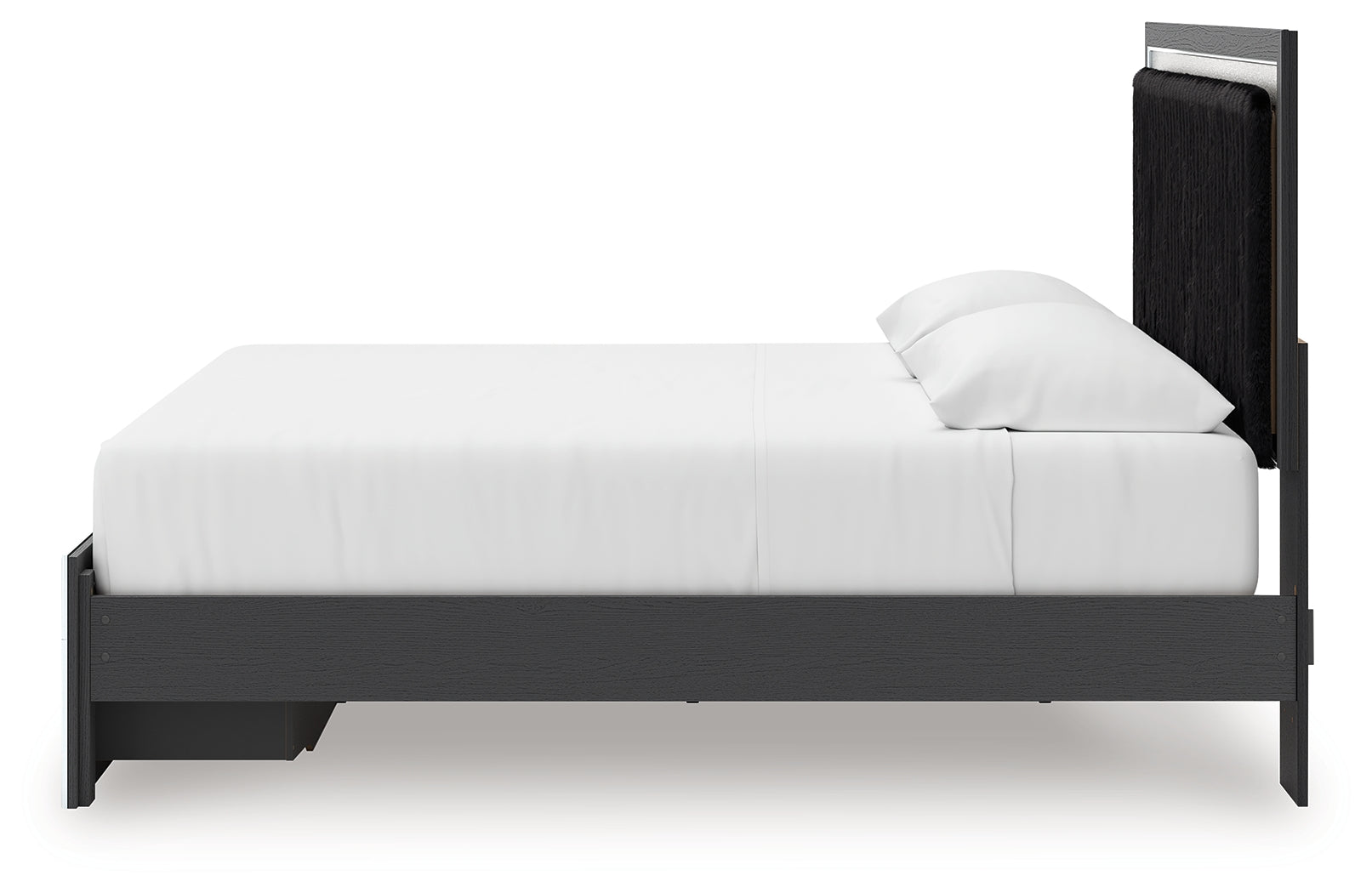 Zuraleus Black King Upholstered Panel Storage Bed - PCB3380B11