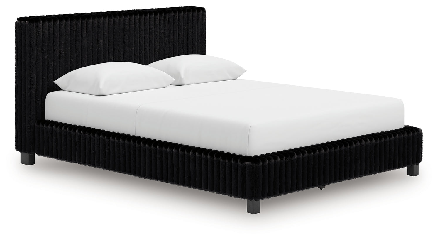 Zuraleus Black Queen Upholstered Bed - PCB3380B8