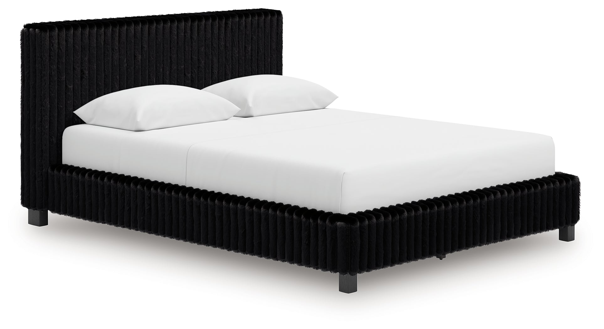 Zuraleus Black Queen Upholstered Bed - PCB3380B8