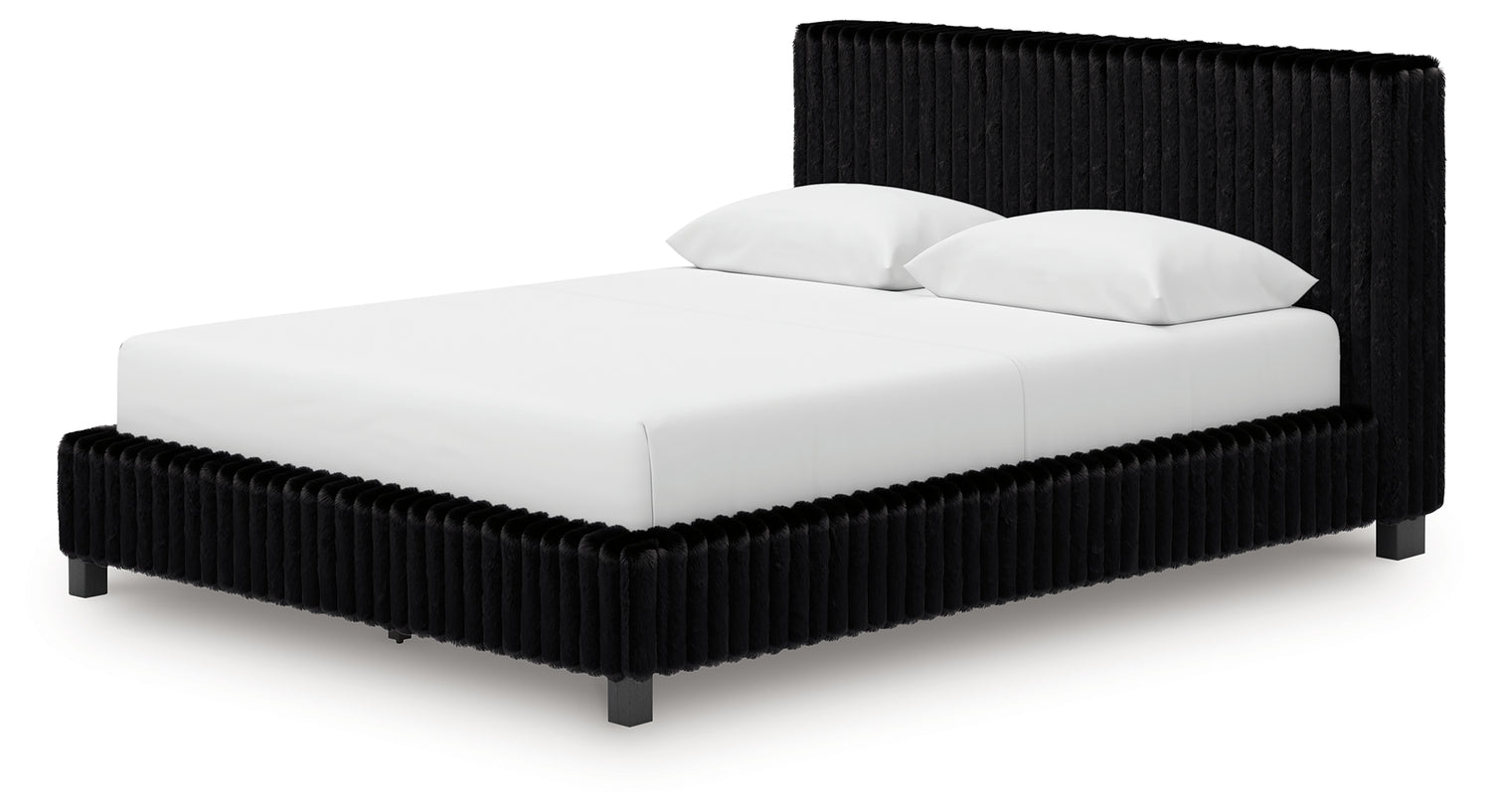 Zuraleus Black Queen Upholstered Bed - PCB3380B8