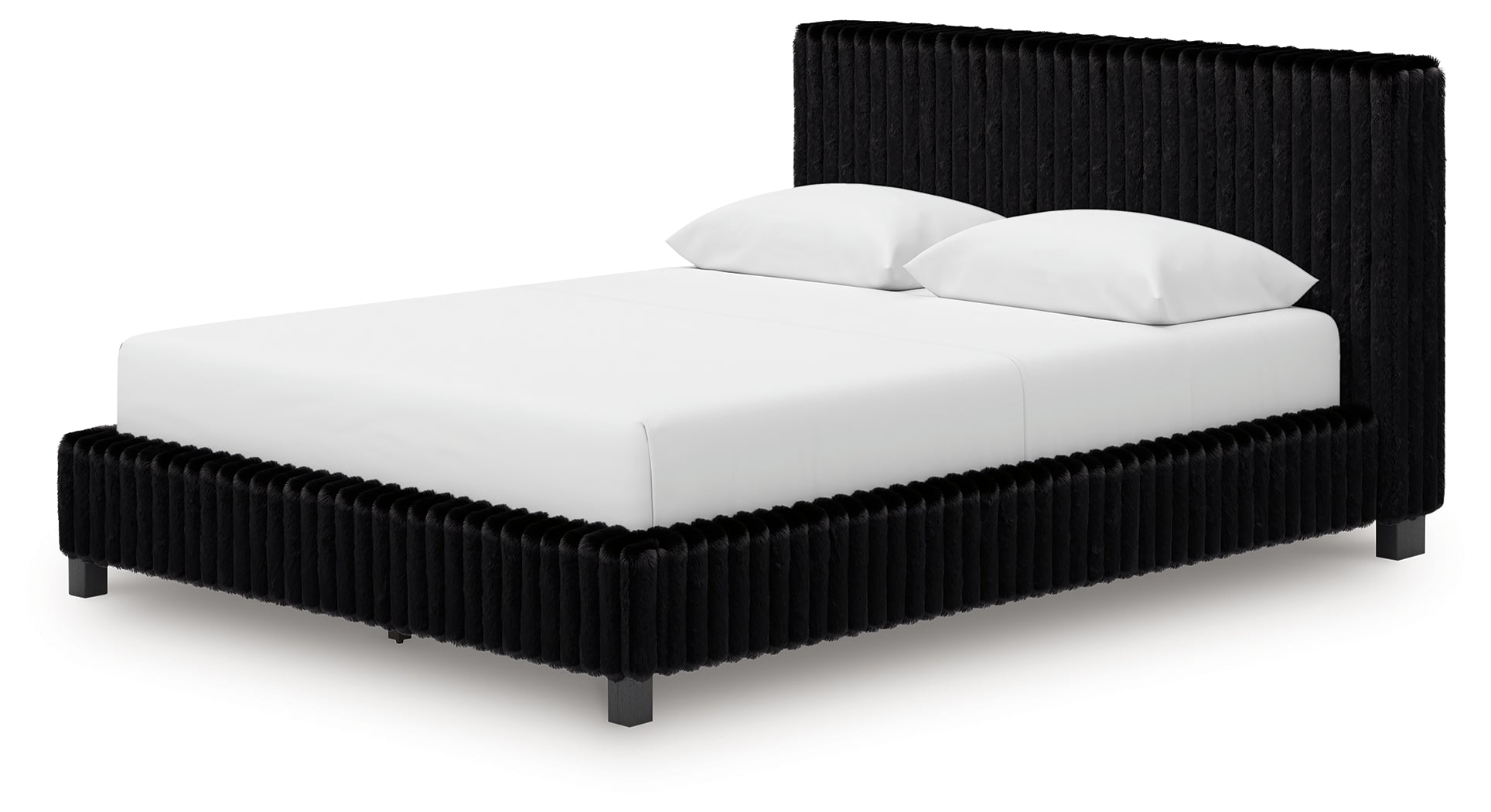 Zuraleus Black Queen Upholstered Bed - PCB3380B8