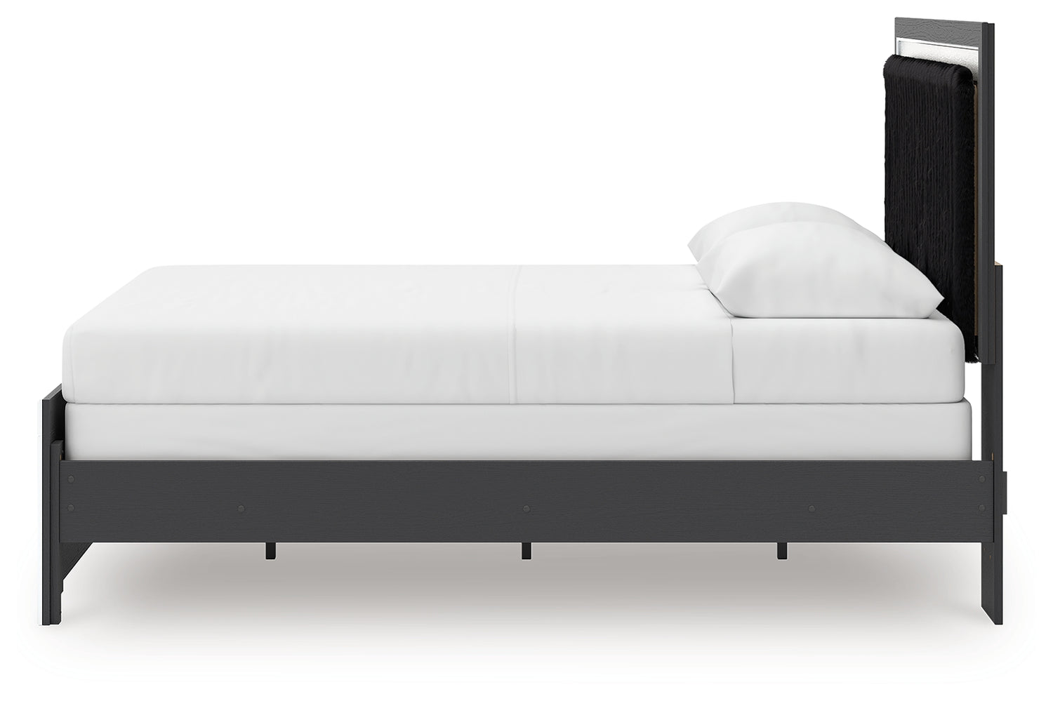 Zuraleus Black Queen Upholstered Panel Bed - PCB3380B6