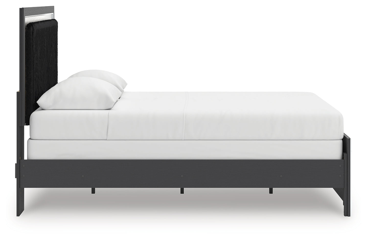 Zuraleus Black Queen Upholstered Panel Bed - PCB3380B6